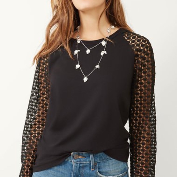 Stella & Dot Tops - Amie Lace Shirt